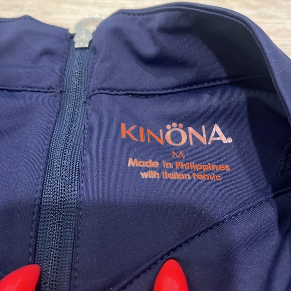 Kinona NWT Luxury Golf and Life Straight Drive sleeveless top navy blue UPF 50+ - Picture 4 of 10